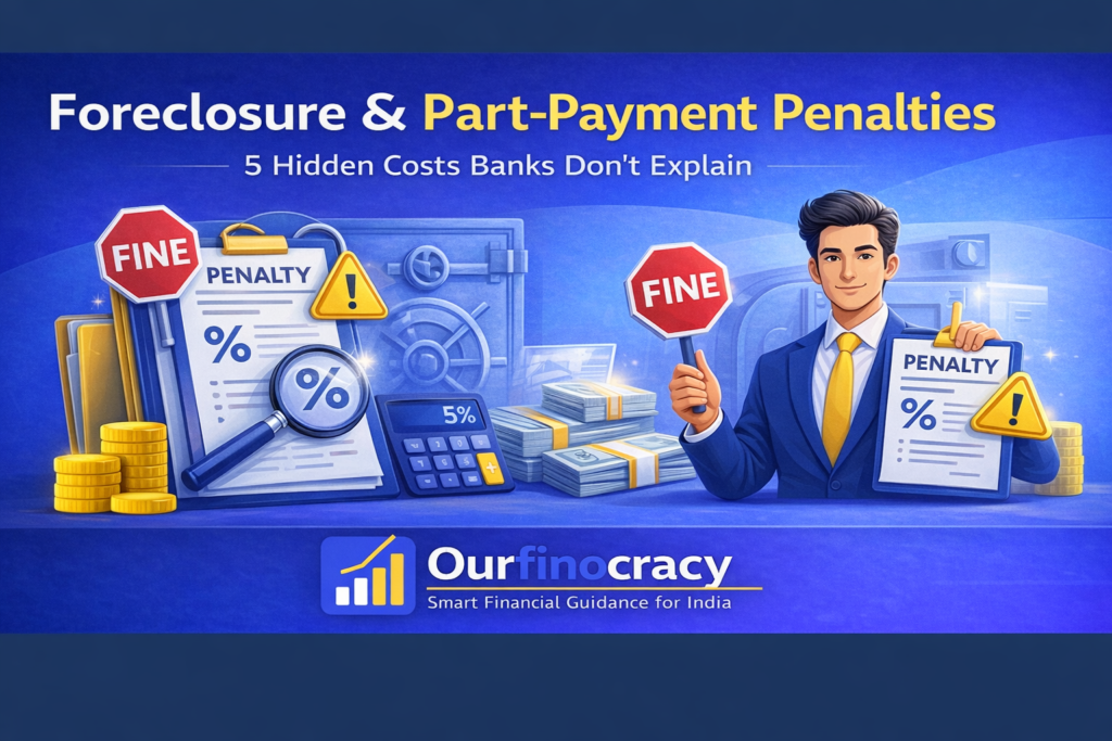 Foreclosure and Part-payment Penalties, Loan prepayment charges, Early loan closure fees, Part-payment penalty calculation, Loan foreclosure charges 2026