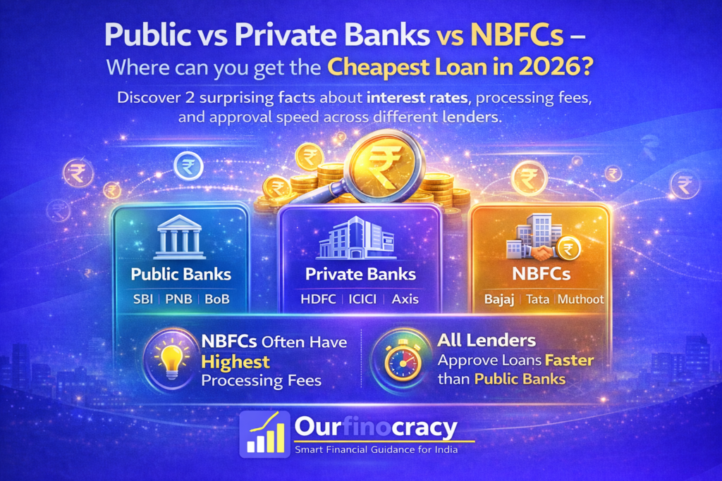 Public vs Private Banks vs NBFCs, Cheapest loan provider, Bank loan comparison, NBFC vs bank interest rates, Where to get lowest interest loan